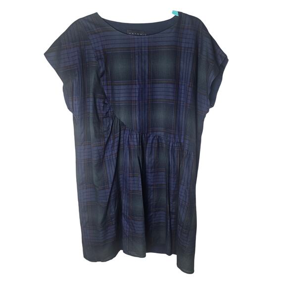Hatch Stella Plaid Short Sleeve Maternity Dress - Picture 1 of 8